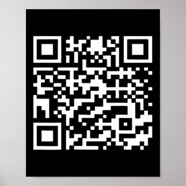 Funny Qr Präsident Trump Tance Code Poster (Vorne)