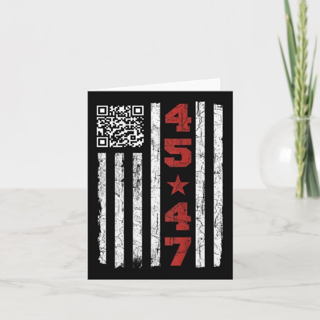 Funny Qr Präsident Trump Tance Code Trump 4547 (on Karte (Vorderseite)