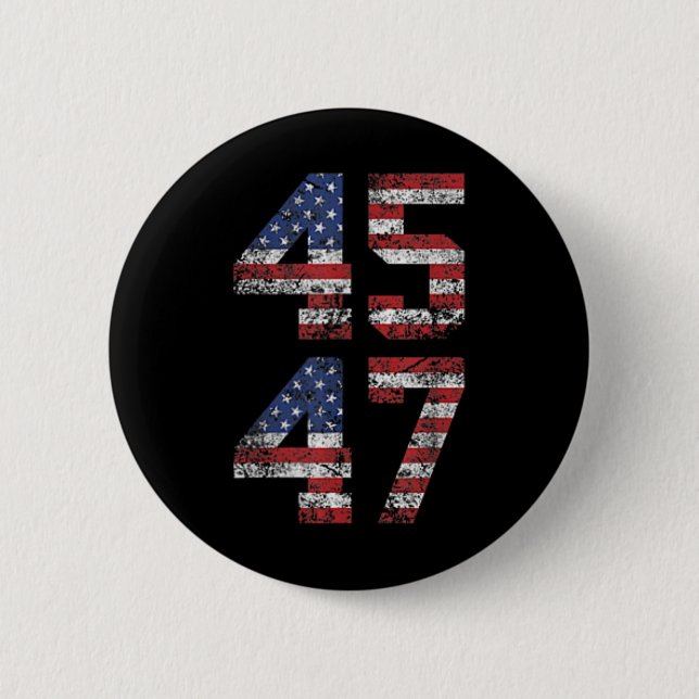 Funny Qr Präsident Trump Tanzcode (auf Byck) 1 Button (Vorderseite)