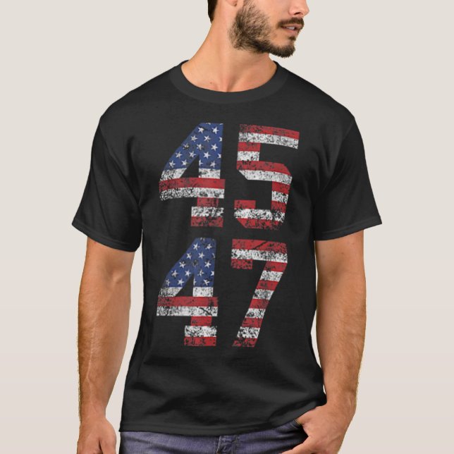 Funny Qr Präsident Trump Tanzcode (auf Byck) 1 T-Shirt (Vorderseite)