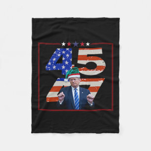 Funny Qr Präsident Trump Tanzcode (auf Byck) 8 Fleecedecke