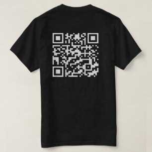 Funny QR Präsident Trump Tanzcode (auf der Rücksei T-Shirt