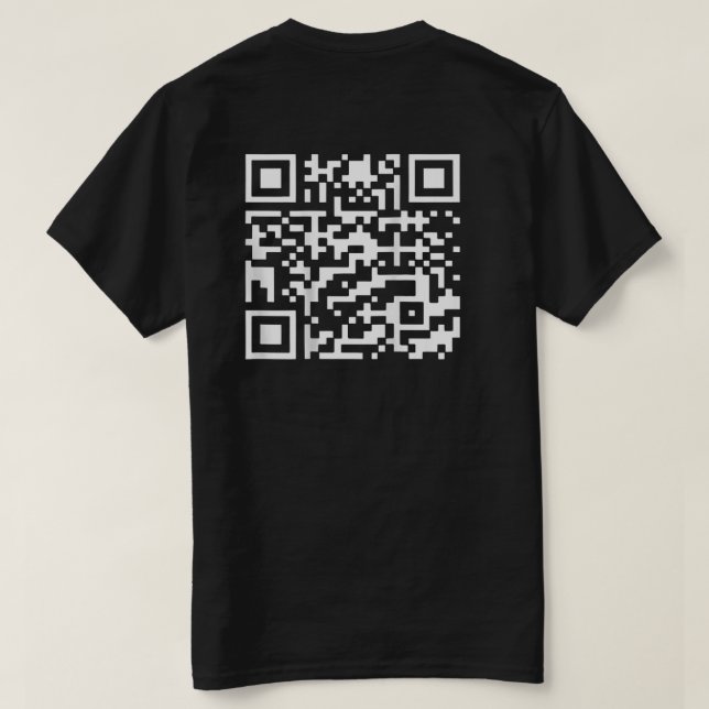 Funny QR Präsident Trump Tanzcode (auf der Rücksei T-Shirt (Design Rückseite)