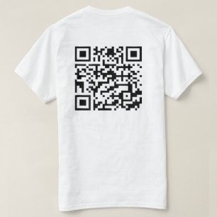 Funny QR Präsident Trump Tanzcode (auf der Rücksei T-Shirt