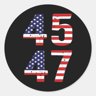 Funny Qr Präsident Trump tanzt Prüfung mir-Code (a Runder Aufkleber