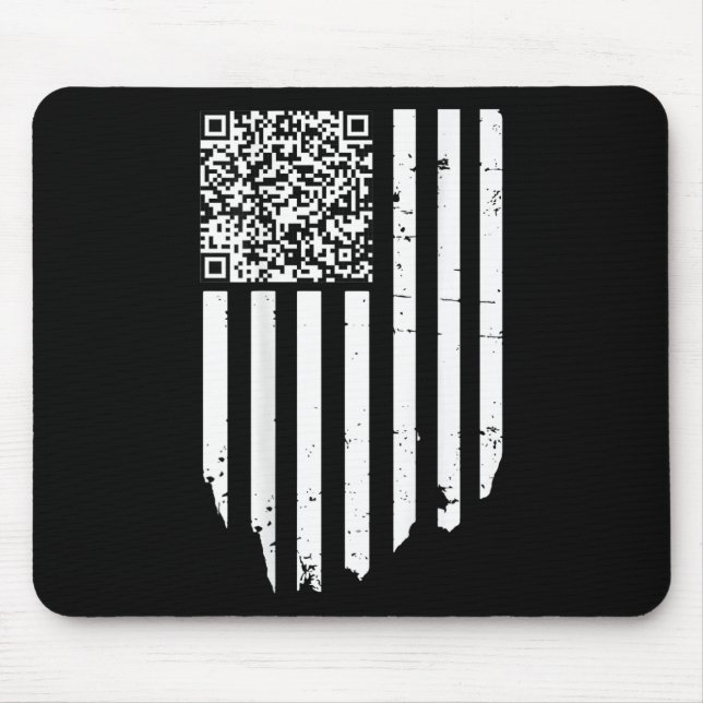 Funny Qr Scan Code Präsident Trump 4547 Trump Danc Mousepad (Vorne)