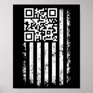 Funny Qr Scan Me Präsident Trump 4547 Trump Dancin Poster