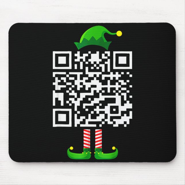 Funny Qr Trump 45_47 Elf Trump Dancing Code Elf Ch Mousepad (Vorne)