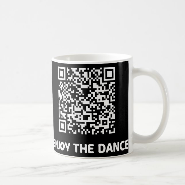 Funny Qr Trump tanzt Interaktiver Code Kaffeetasse (Rechts)