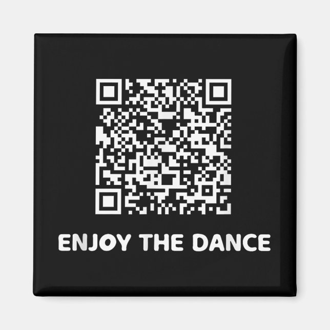 Funny Qr Trump tanzt Interaktiver Code Magnet (Vorne)