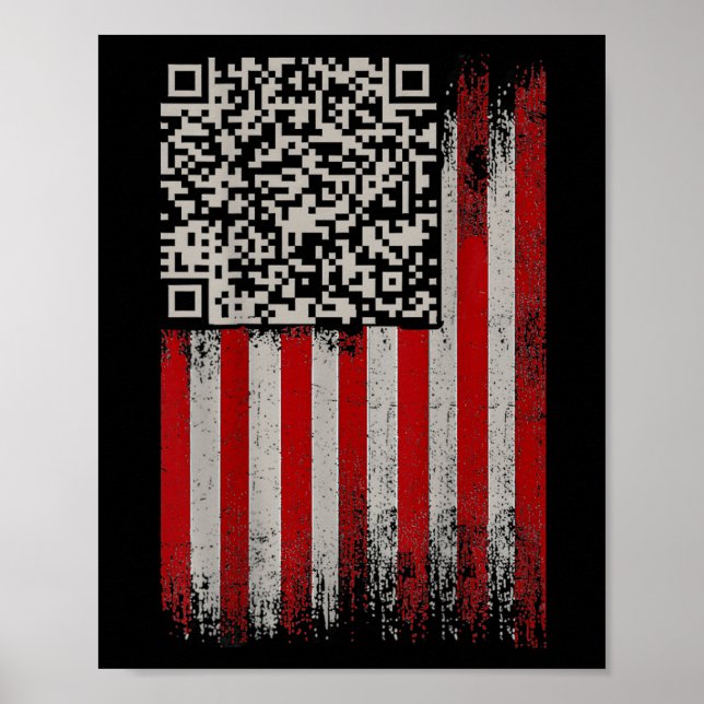 Funny Qr Trumps Tanzcode Poster (Vorne)