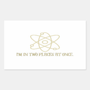 Funny Quantum Mechanics Rechteckiger Aufkleber