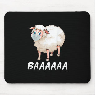 Funny Quarantine   Maske Sheep Trendy Geschenke Mousepad