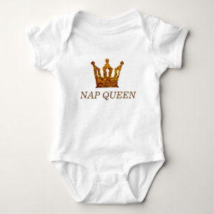 Funny Queen Baby Jersey Bodysuit Strampler