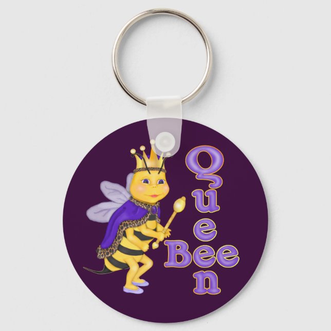 Funny Queen Bee Schlüsselanhänger (Vorderseite)