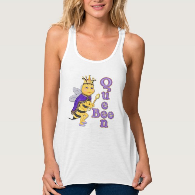 Funny Queen Bee Tank Top (Vorderseite)