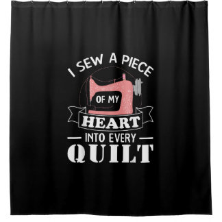 Funny Quilters Geschenke Duschvorhang