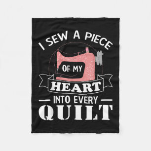 Funny Quilters Geschenke Fleecedecke
