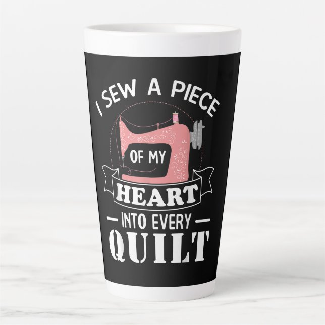Funny Quilters Geschenke Milchtasse (Vorderseite)