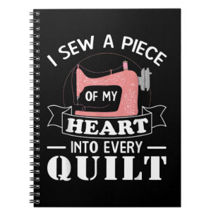 Funny Quilters Geschenke Notizblock