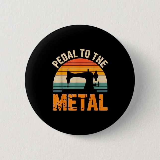 Funny Quilting Art For Men Women Quilt Sewer Quilt Button (Vorderseite)