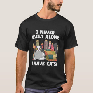 Funny Quilting Art für Männer Frauen Katzenquilt N T-Shirt