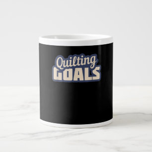 Funny Quilting Goals Quilting Jumbo-Tasse