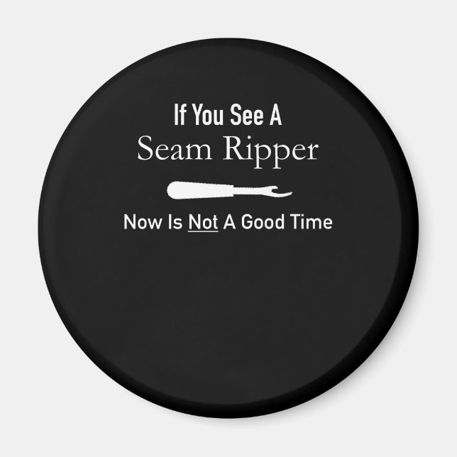 Funny Quilting Seamstress - Geschenk für die Quilt Magnet (Vorne)