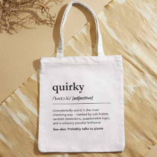 Funny Quirky Definition Friend Gift Tragetasche