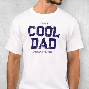Funny Quote Blue Typografy Spaß Cooler Vater T-Shirt