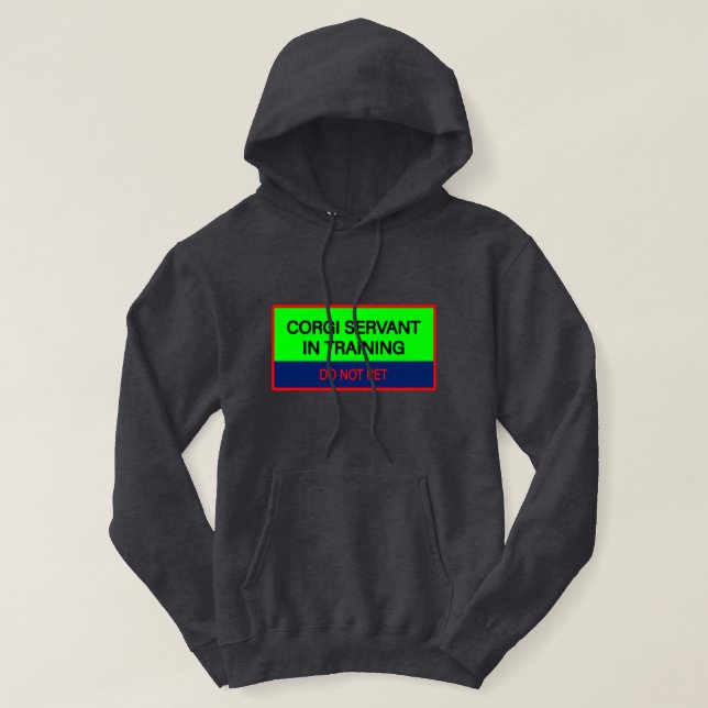 Funny Quote Corgi Lehrer Hoodie (Design vorne)