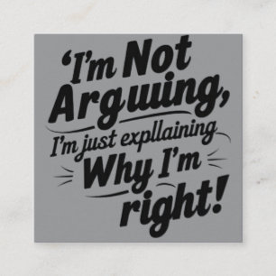 Funny Quote Enclosure Card - Witty & Sarcastic Hum Begleitkarte