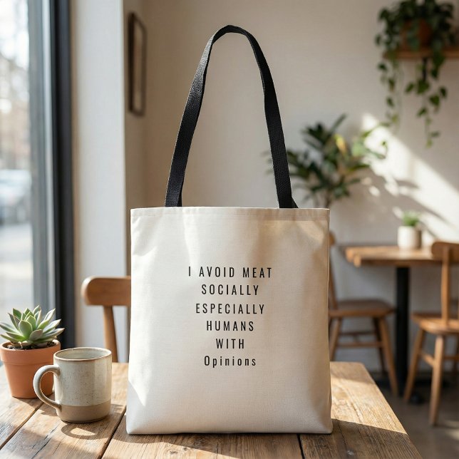  Funny quote humorous black and white typographic Tasche (Von Creator hochgeladen)