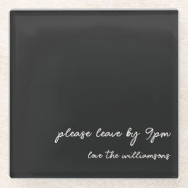 Funny Quote Introvert Humor Custom Black White Glasuntersetzer