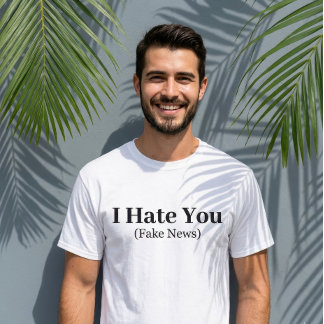 Funny Quote Letting Ich Н gegessen Sie Fake News T-Shirt