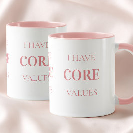 Funny Quote Simple Typography Pink Pilates Mug Tasse