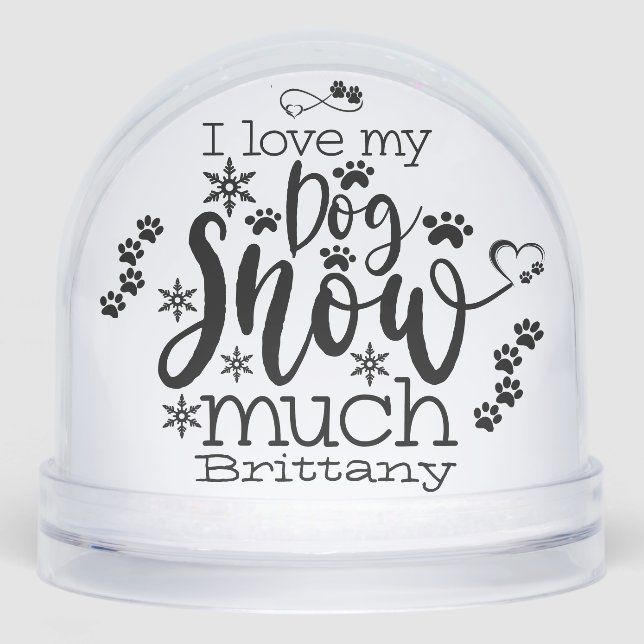 Funny Quote Snow Dog Winter Christmas Paw Photo  (Avant)