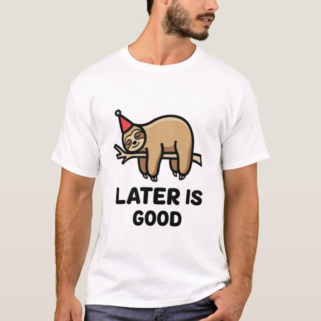 Funny Quote T-Shirt with Minimal Icon (Vorderseite)