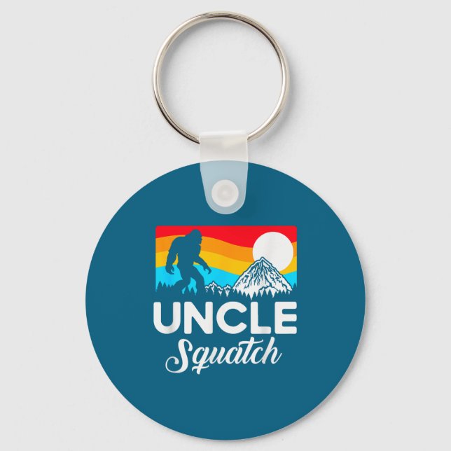 Funny Quote Uncle Bigfoot Squatch  Schlüsselanhänger (Vorderseite)