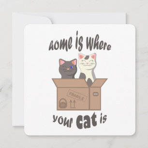 Funny quote Zuhause ist, wo Ihre Katze ist