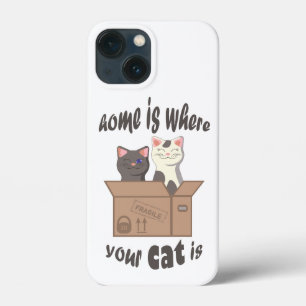 Funny quote Zuhause ist, wo Ihre Katze ist Case-Mate iPhone Hülle