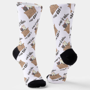 Funny quote Zuhause ist, wo Ihre Katze ist Socken