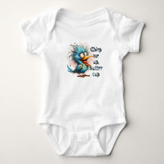Funny Quotes Funny Quirky Whimsical Bird Baby Strampler