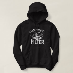 Funny quotes l Well known l Humour Schwarz-weiß Hoodie