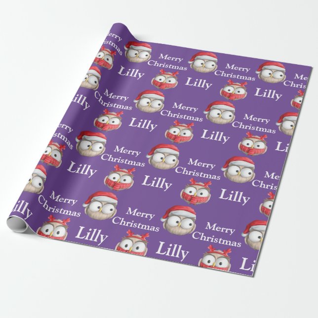 Funny Qwl Couple Muster Weihnachten Hübsch Geschenkpapier (Ungerollt)