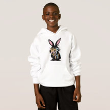 Funny Rabbit Boys Hoodie