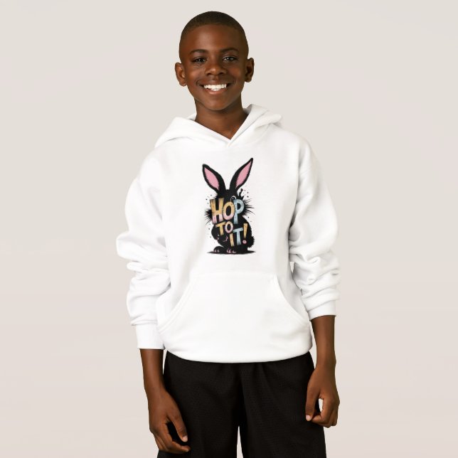 Funny Rabbit Boys Hoodie (Vorne ganz)