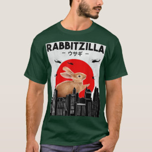 Funny Rabbit T, Bunny Rabbit T, Rabbit Zilla T-Shirt