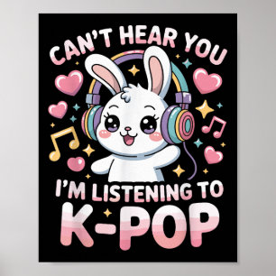 Funny Rabbit von Frauen kann dich nicht hören, auf Poster