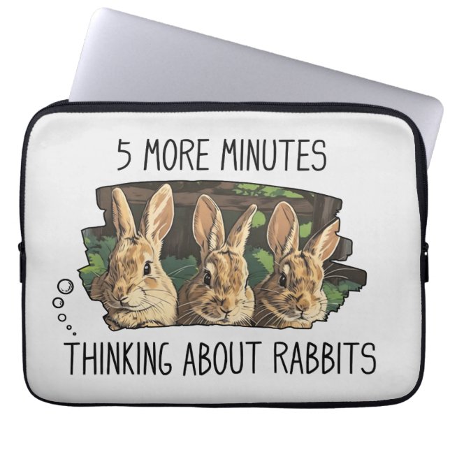 Funny Rabbits Laptop Sleeve (Vorderseite)